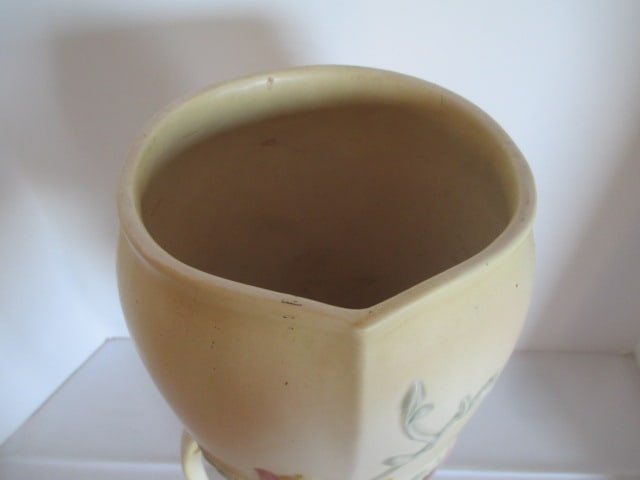 Vintage Hull Art Magnolia Double Handle Yellow Vase - 2