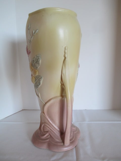 Vintage Hull Art Magnolia Double Handle Yellow Vase - 3