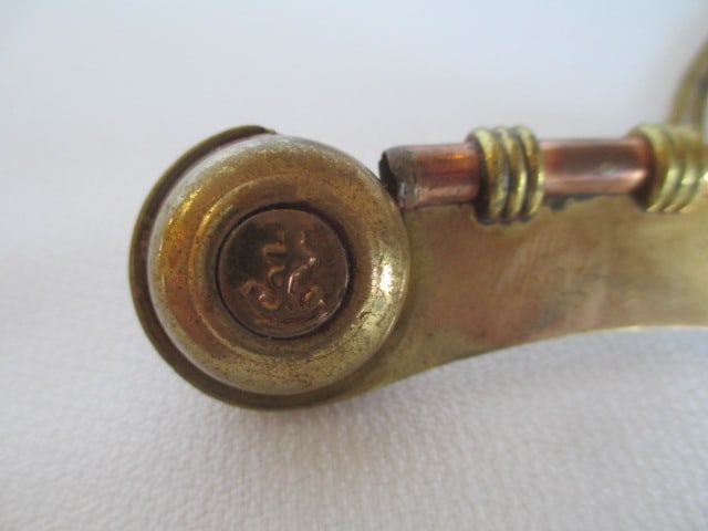 Brass and Copper Boatswain's(Bosun's) Whistle in Wood Presentation Box - 3