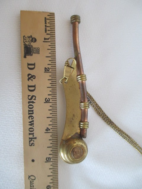 Brass and Copper Boatswain's(Bosun's) Whistle in Wood Presentation Box - 4