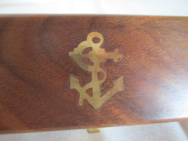 Brass and Copper Boatswain's(Bosun's) Whistle in Wood Presentation Box - 6