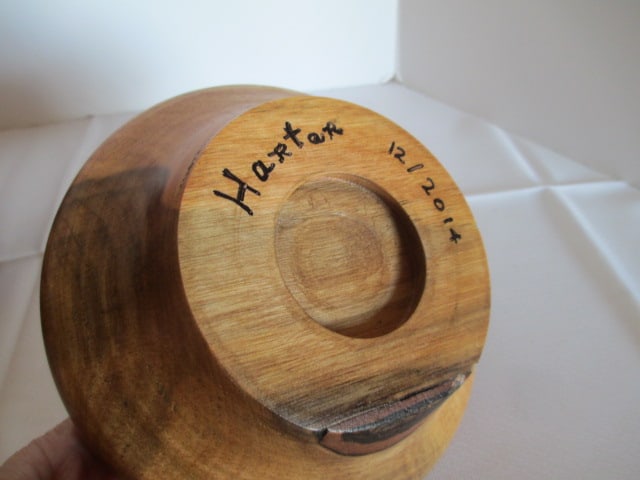 Two Hand Turned Artisan Wood Vases - 4