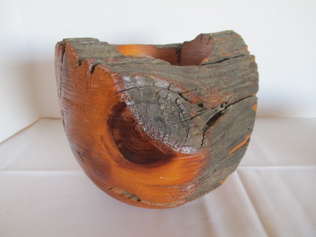 Two Hand Turned Artisan Wood Vases - 6