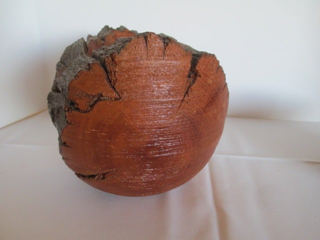 Two Hand Turned Artisan Wood Vases - 8