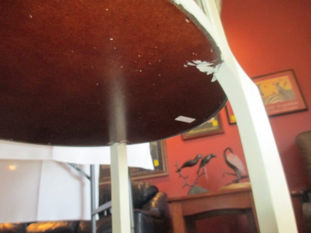 2 Tone Oval Glass Top Display Table - 7