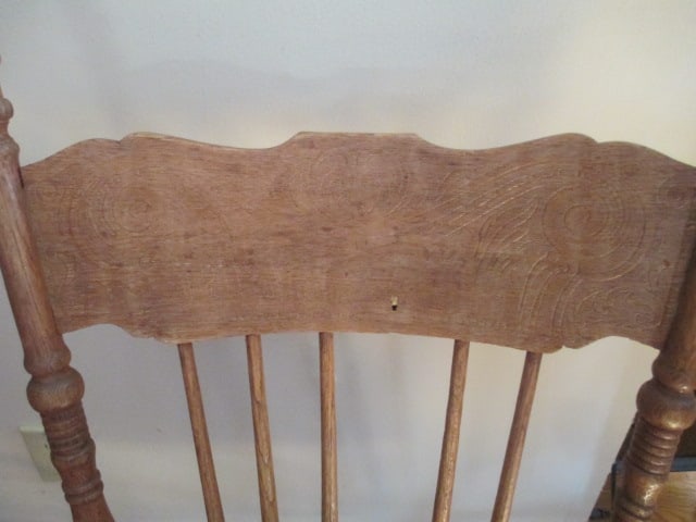 Antique Oak Victorian Rocker - 4