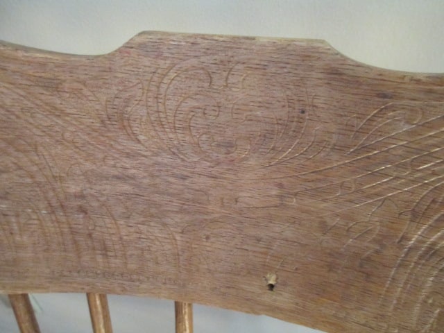 Antique Oak Victorian Rocker - 6