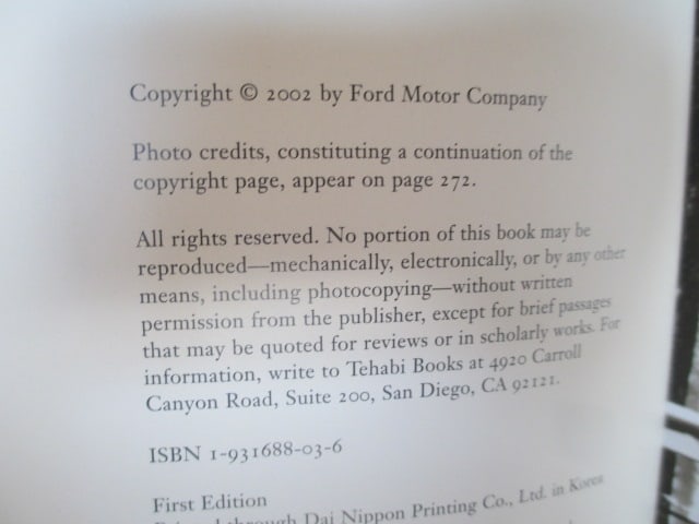 2002 "The Ford Century" Coffee Table Book - 5