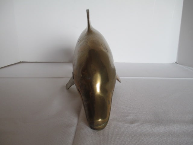 Brass Dolphin Sculpture - 3