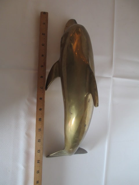 Brass Dolphin Sculpture - 5