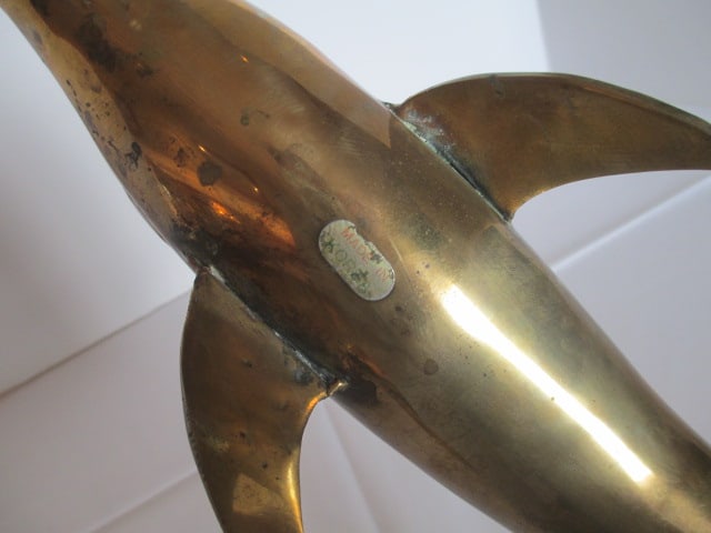 Brass Dolphin Sculpture - 6