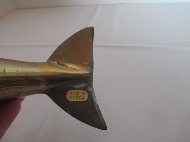 Brass Dolphin Sculpture - 7
