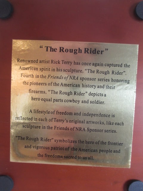 Limited Edition 2005 NRA Sponsor "The Rough Rider" Statue in Original Box - 11