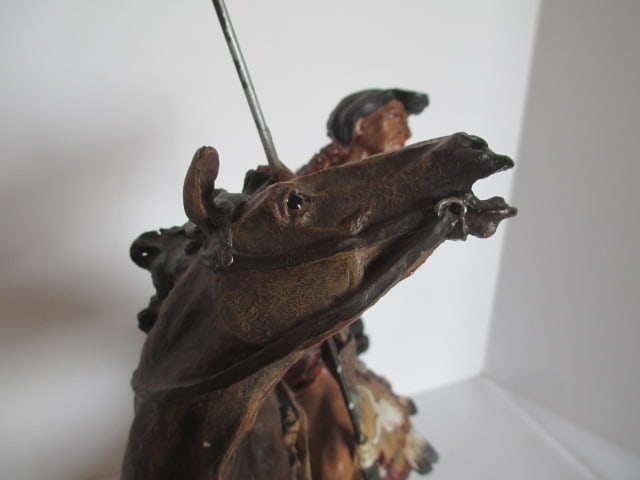 Native American Warrior Sculpted Figure - 4