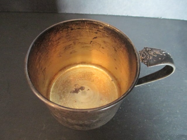 Pair of Heirloom "Damask Rose" Sterling Toothpick Holders and Toddler Cup, Pair of S. Kirk & Son - 7