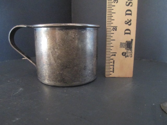 Pair of Heirloom "Damask Rose" Sterling Toothpick Holders and Toddler Cup, Pair of S. Kirk & Son - 8