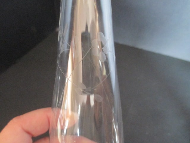 Duchin Weighted Sterling Candle Holders and Etched Glass Bud Vase with Weighted - 7