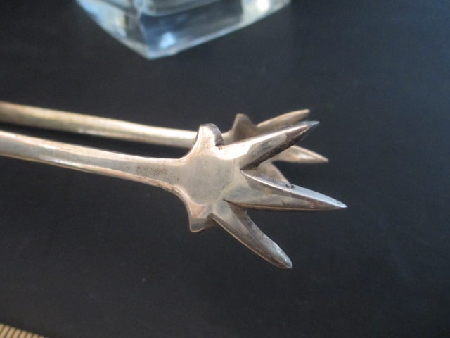 Glass Ice Bucket with Pewter State Seal of South Carolina Emblem and Pair of Ice Tongs - 6