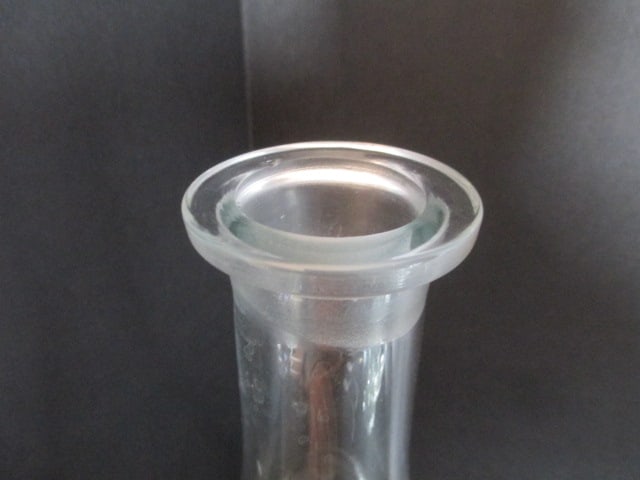 Crystal Decanter with Etched Lily of the Valley Flowers - 4