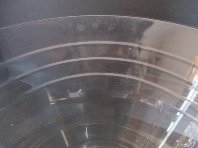 Tarnow Poland Etched Band Crystal Vase and Centerpiece Bowl - 3