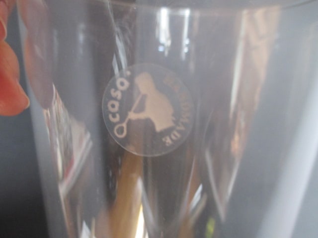 Tall Casa Hand Blown Footed Vase - 4