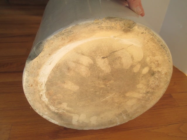 Vintage 5 Gallon Brown/White Shoulder Jug - 9