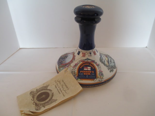 The Pusser's Rum "British Navy" Decanter: 8 1/2"h 