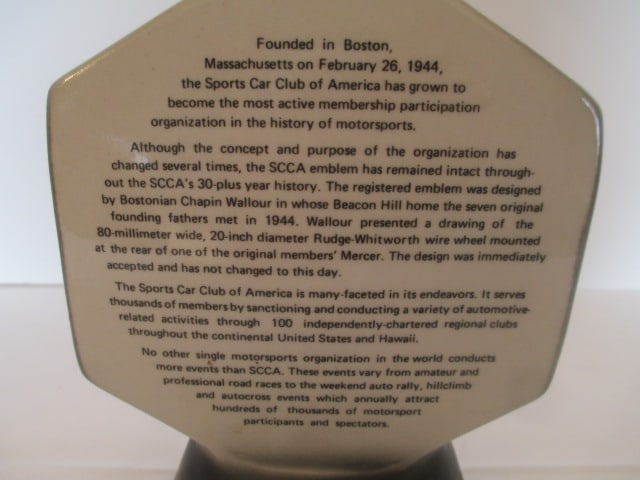 1976 Jim Beam "Sports Car Club of America" Decanter - 6