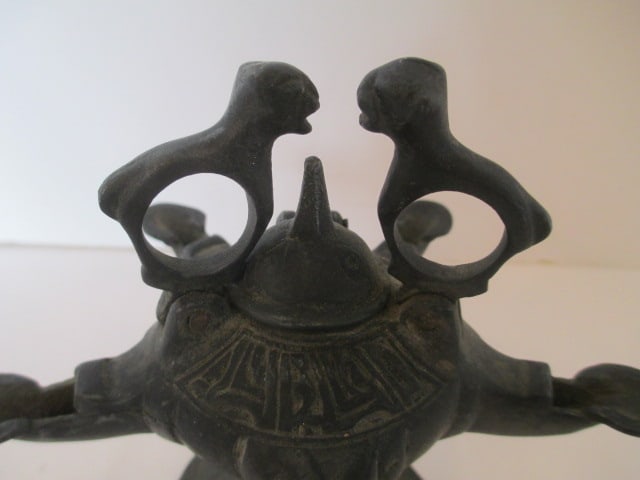 Cast Metal Oil Lamp - 2