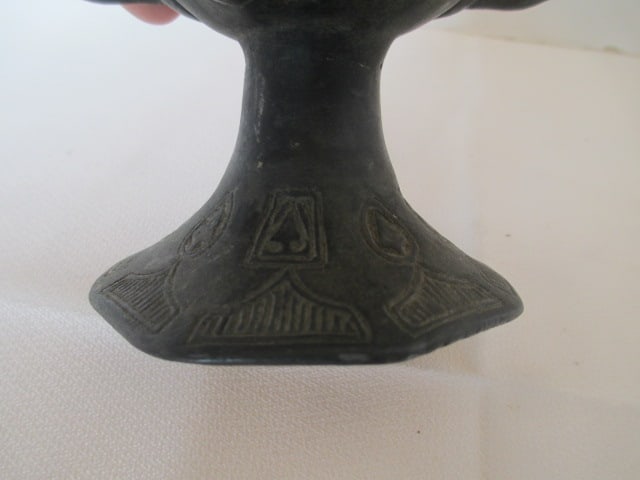 Cast Metal Oil Lamp - 5