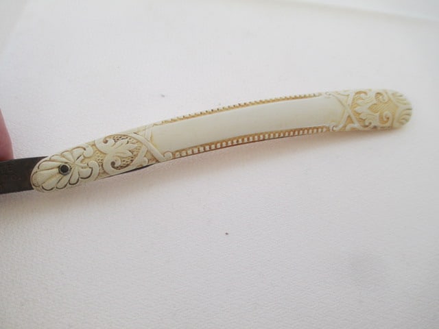 Two Antique Germany Straight Razors - 6