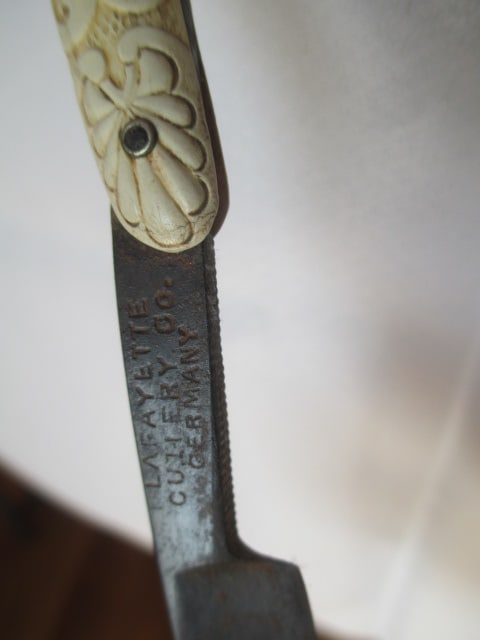 Two Antique Germany Straight Razors - 7