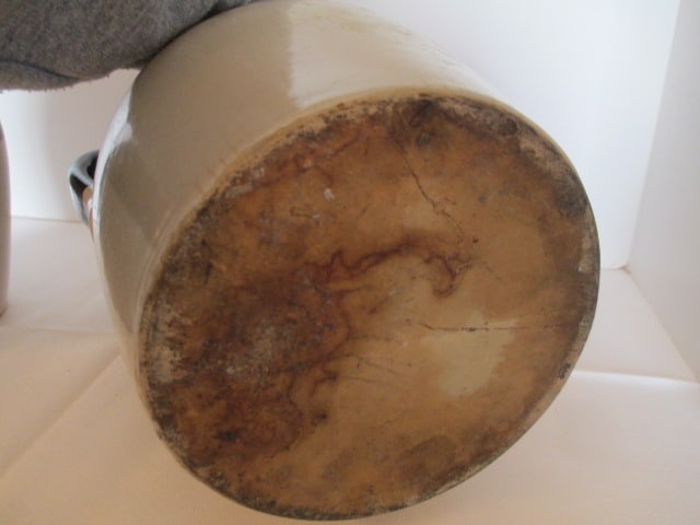 Two Brown and White Stoneware Pitchers - 10