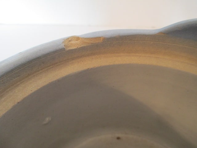 Antique Salt Glaze Salt Box and Small Mixing Bowl - 11