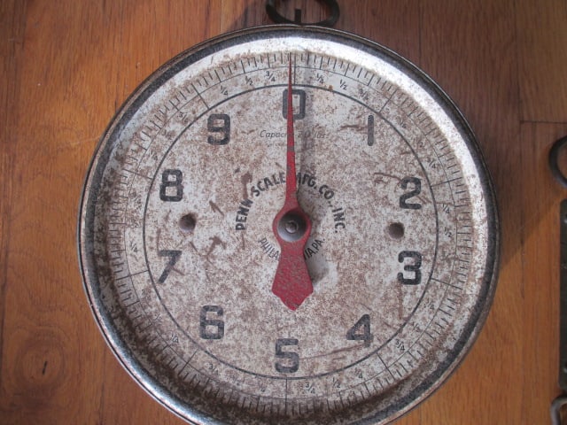 Antique Chatillon & Sons 25 lb. Spring Scale and Penn Scale Mfg. Co. 20 lb. Spring Scale - 2