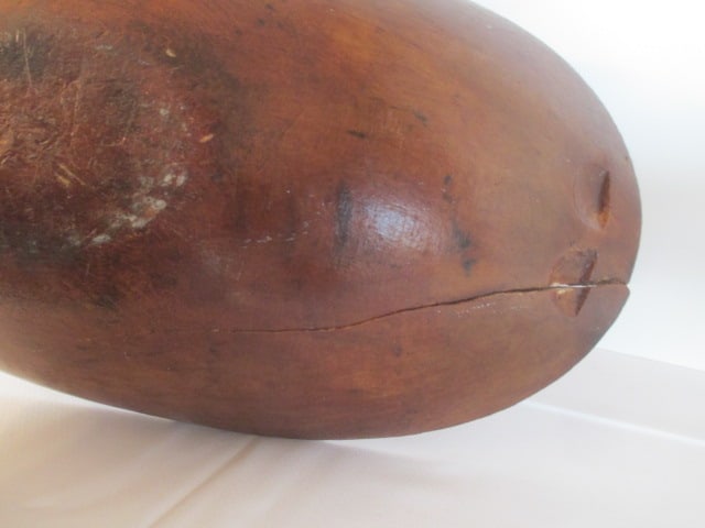 Antique Wood Dough Bowl - 5