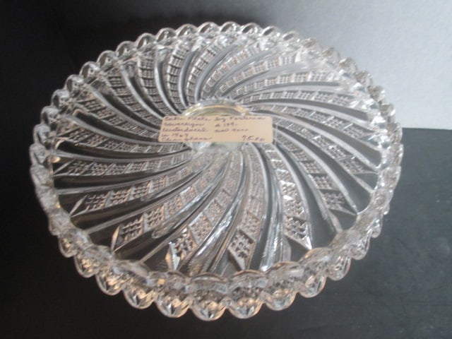 Vintage Fostoria Sovereign Reintroduced Pattern in 1969 Cake Plate - 2