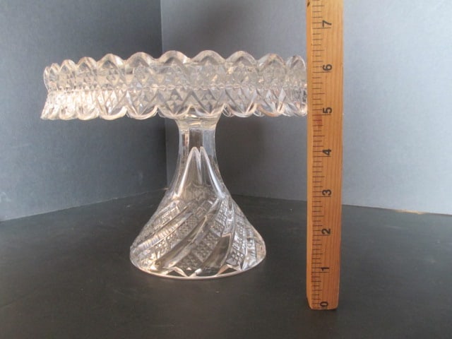 Vintage Fostoria Sovereign Reintroduced Pattern in 1969 Cake Plate - 6