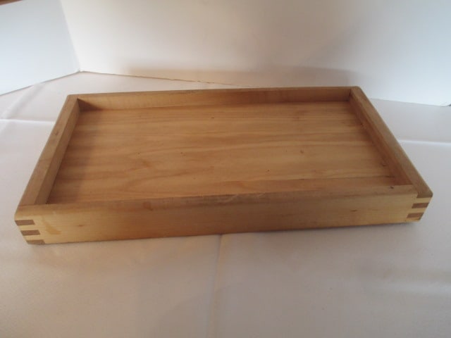 Wood Cutting Board and Wooden Handle Bread Knife - 3