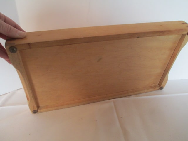 Wood Cutting Board and Wooden Handle Bread Knife - 5