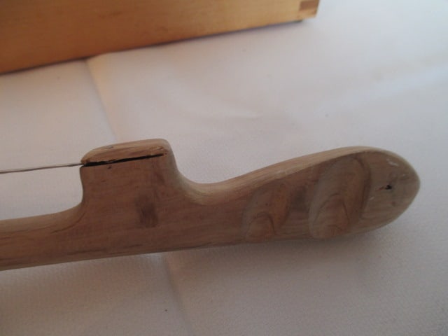 Wood Cutting Board and Wooden Handle Bread Knife - 7