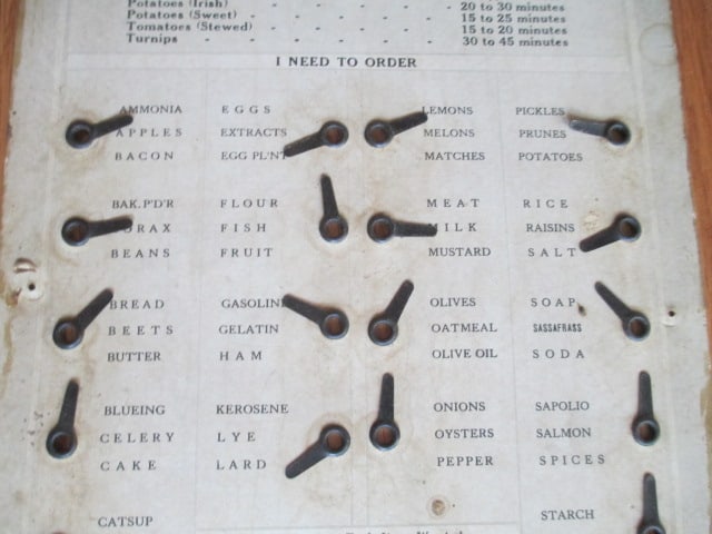 Five Antique Cardboard General Store and Ice Co. Signs - 10