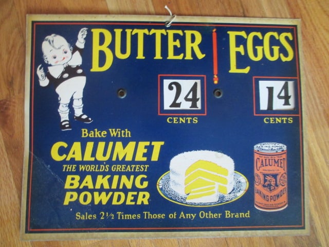 Five Antique Cardboard General Store and Ice Co. Signs - 12