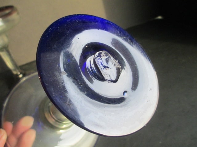 Hand Blown Art Glass Tumblers and Cocktail Glasses - 12