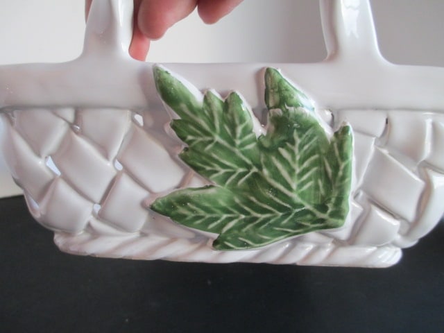 Portugal Pottery Chip & Dip and Bread Basket and Mexican Pottery "Chili Pepper" Plate - 10