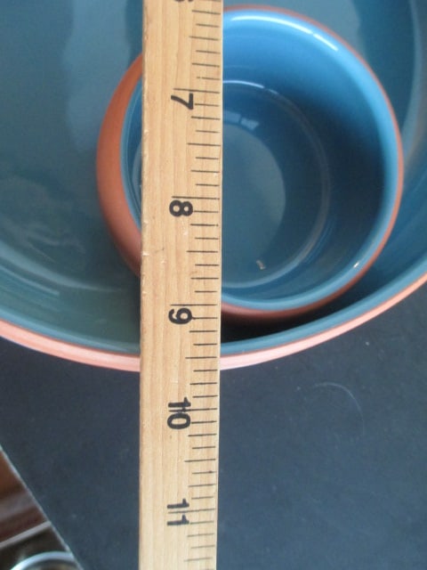 Portugal Pottery Chip & Dip and Bread Basket and Mexican Pottery "Chili Pepper" Plate - 8