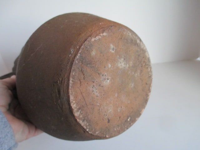 Rustic Hand Turned Pottery Urn Vase - 6