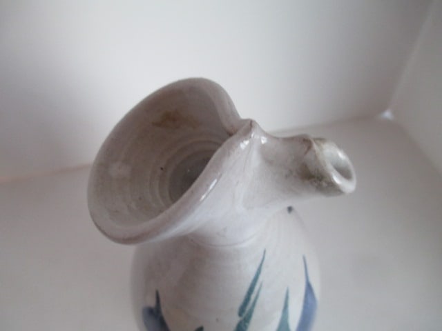 Grouping of Studio Pottery Mugs, Apple Baker, Honey Jar, Soap Dish, Pitcher, etc. - 19