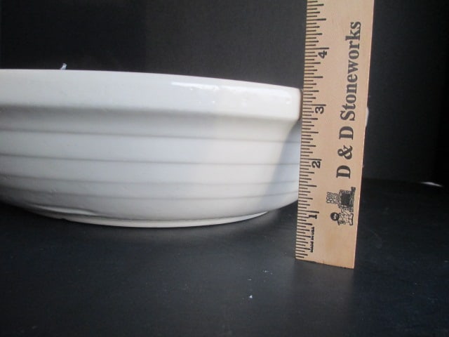 Roseville, Ohio Blue Stripe Stoneware Pasta Bowl - 3