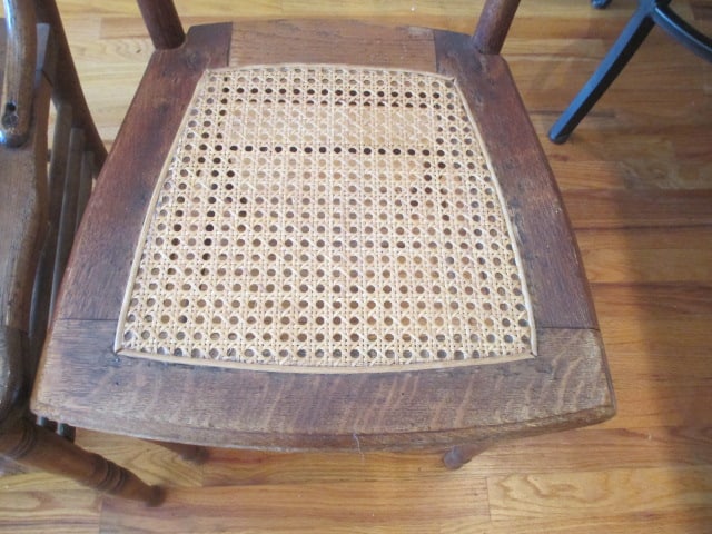 Four Antique Victorian Gingerbread Kitchen Chairs - 17